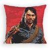 Game Red Dead RRedemption Pillow Case Antidustmite Pillowcase Invisible zipper silky short plush Sofa cushion cover