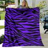 3D Colorful Zebra Pattern Blanket,Flannel Blanket Throw Blanket,Child Warm Blanket for Home Living Room Bedroom Beds Sofa Picnic