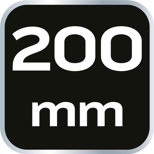 Straight long nose pliers 200 mm 1000V, CrV, polished