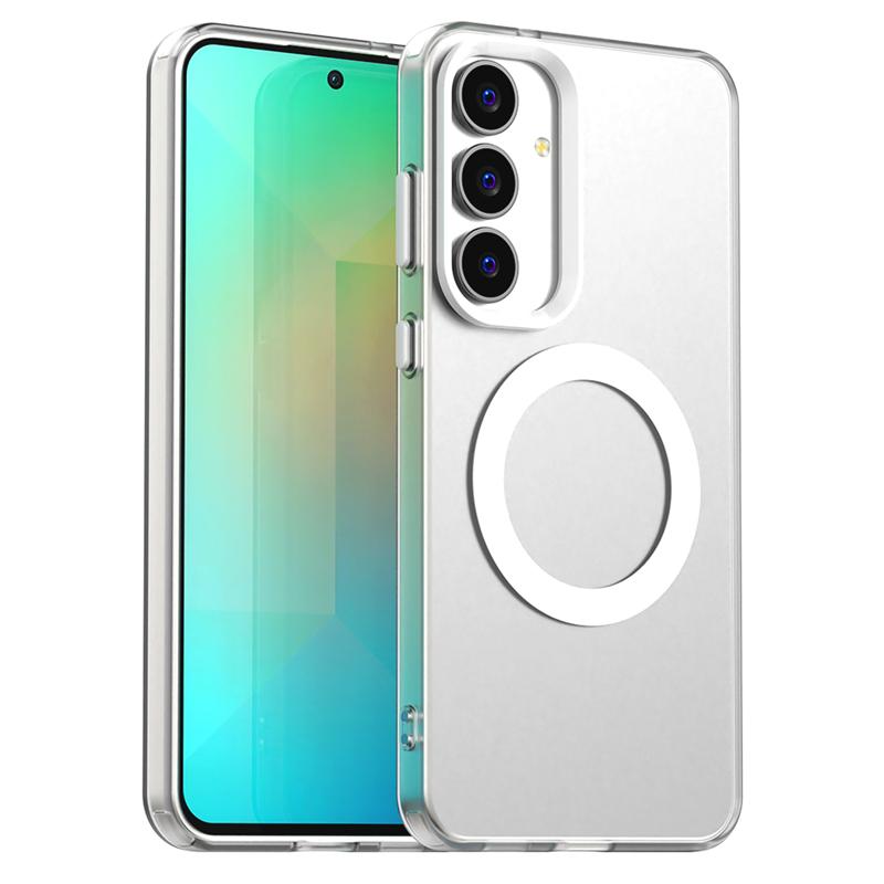 Transparent Case For Samsung Galaxy S25 FE Case Galaxy S25 FE Magnetic Adsorption Wireless Charge Cover For Samsung S25 FE Case