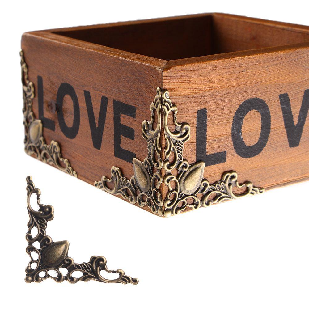 Metal Angle Corner Brackets Decorative Furniture Protector Photo Frame Bracket Decor for Menus Corner Bracket