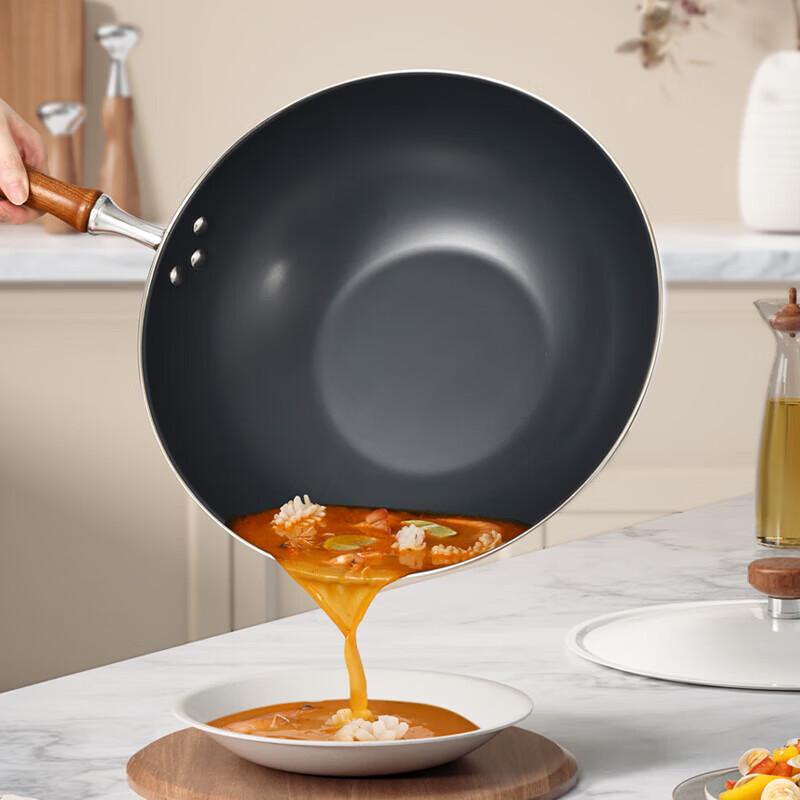 KBH 32cm Enamel Non-Stick Wok