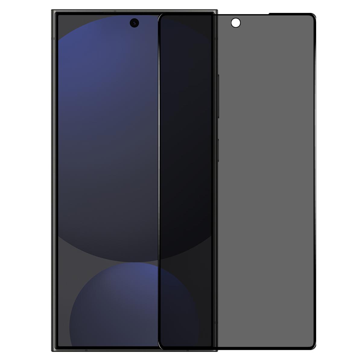 

NORTHJO A++ For Samsung Galaxy S25 Ultra Privacy Screen Protector Support Fingerprint Unlock High Aluminium-Silicon Glass 0.3mm Film Type A