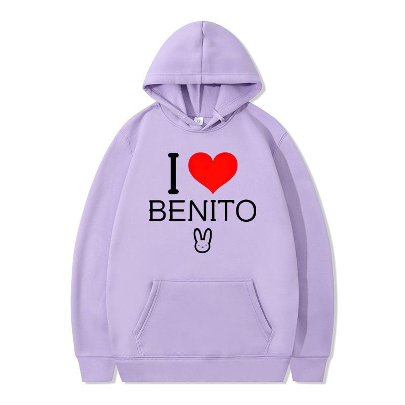 Autumn and winter new un verano sin ti bad bunny hoodie hooded sweater