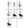 4PCS H7 LED H4 Headlight KIT Combo Bulbs High Low Beam Super Bright White 6000K 3000K Yellow 12000K Ice Blue Bulbs 7