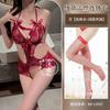 Sexy lingerie sexy hot lace one-piece pure desire bow small chest free uniform tights