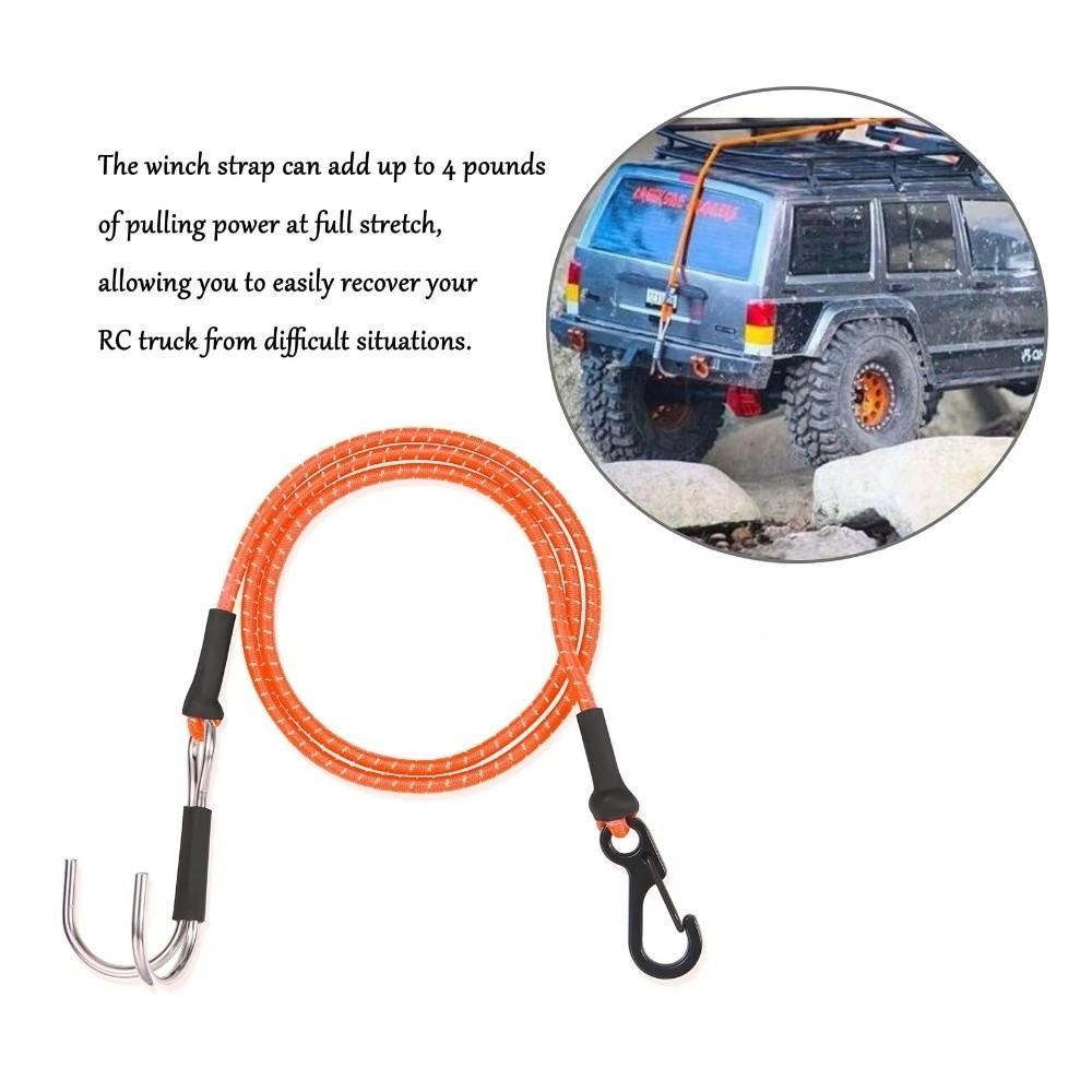 Cinghia di Estensione per Verricello Cinetico RC Elastica Corda di Soccorso Cinghie di Fissaggio Per Auto Crawler RC