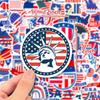 50 American Stars and Stripes Independence Day Stickers American Flag General Election Personalized Graffiti Stickers