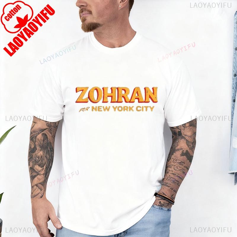 Zohran Mamdani for NYC Mayor Merchsupport 2025 Zohran Mamdani Cotton TShirt Crew Neck Short Sleeve Streetwear graphic t shirts
