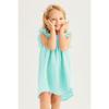 Girl Girl Pink Color Wide Square Neckline Dress
