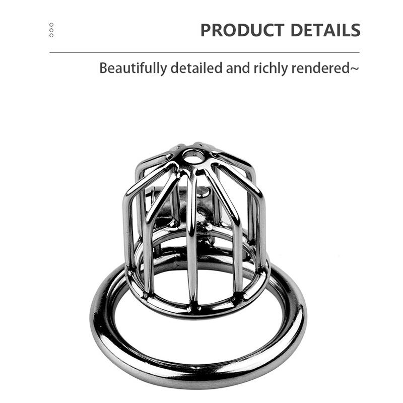MoDi Men's Metal Chastity Lock Bound To Prevent Cheating Penis Cage Wear It Outside Cock Cage Chastity Device for Men Adult Supplies