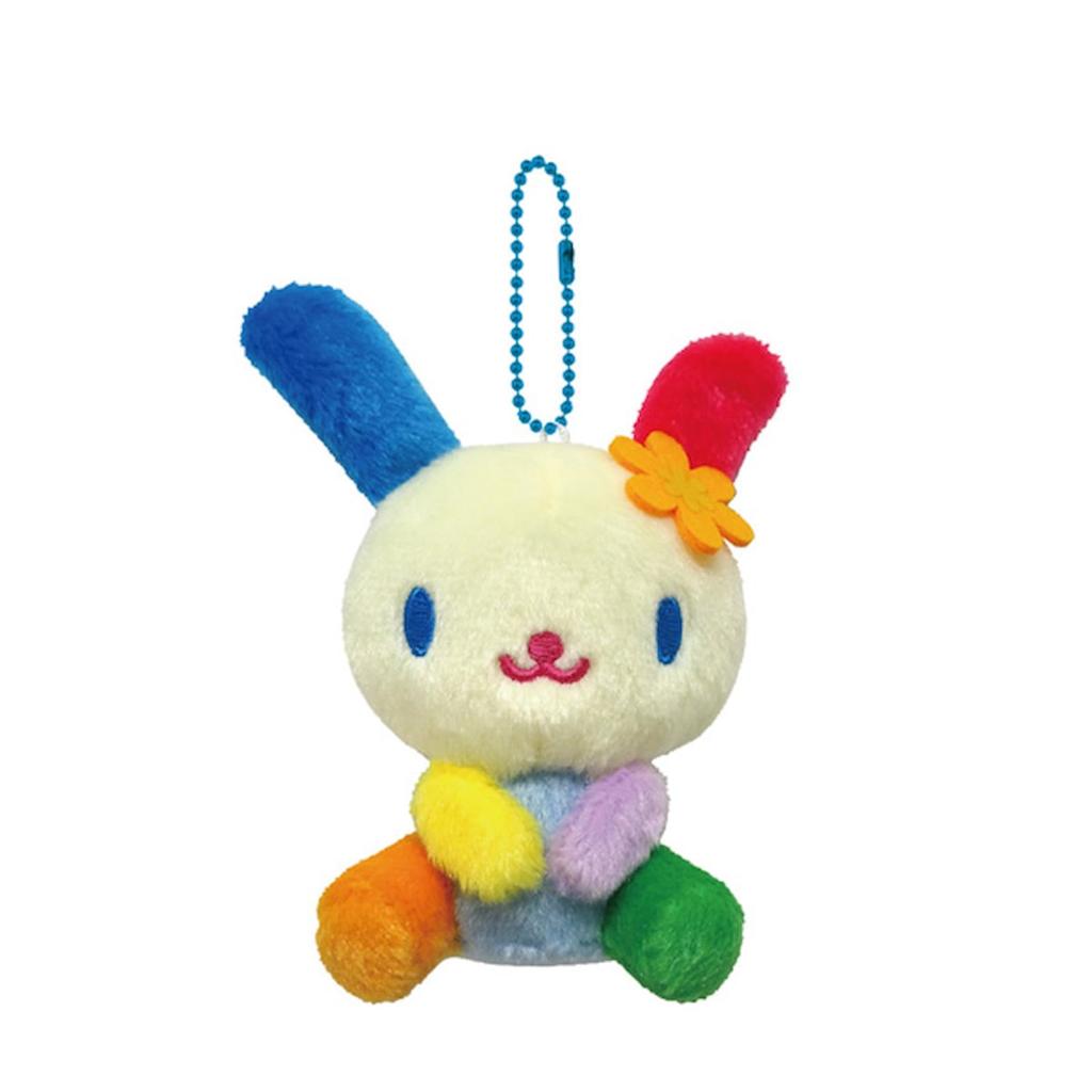 K Company Sanrio Characters (Munekyun Memories) Ball Chain Mascot Usahana SAM-HBM-US H10.7 X W7.1 X D5.2cm