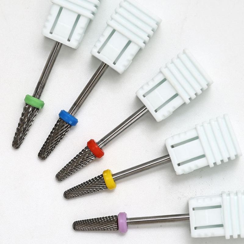 Tungsten Steel Nail Drill Bit Apparatus Nail Files Bits Electric Milling Cutter For Manicure Burr Drills Pedicure Tools