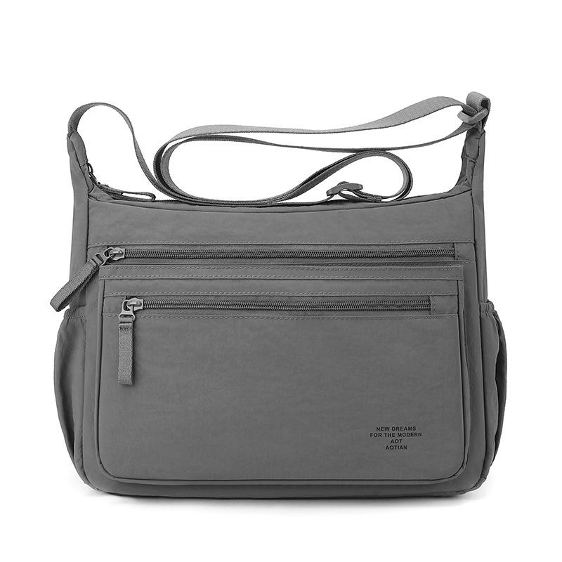 Nylonowa torba crossbody z wieloma kieszeniami na zamek błyskawiczny Regulowany pasek dla mężczyzn i kobiet