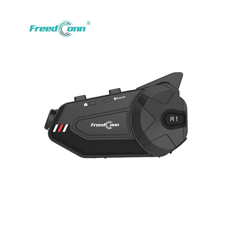 FreedConn R1 PLUS Motorcycle Helmet Headphones Waterproof IP65 Motorcycle Wireless Headset with FM Radio R1 PLUS чёрный