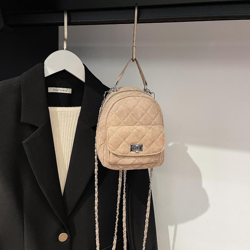 Autumn new diamond chain backpack women s fashion niche leisure student shopping travel backpack