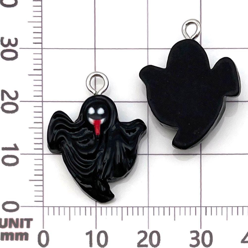 24 Styles Halloween Resin Pumpkin & Ghost Pendant Charms for DIY Jewelry