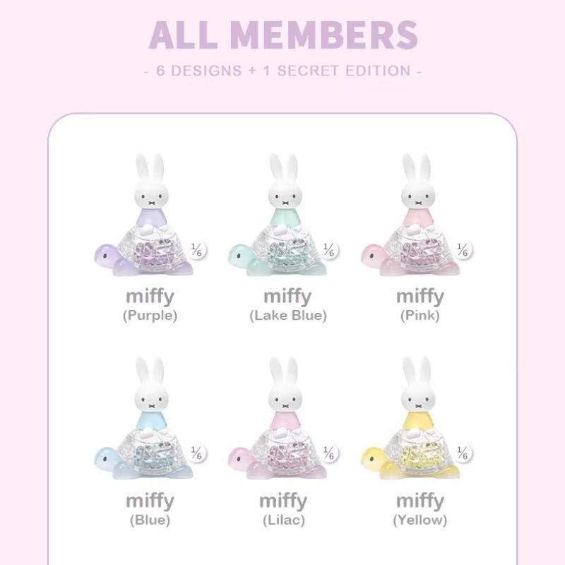 Genuine Anime Miffy Rabbit Blind Box Miffy Turtle Series Kawaii Doll Model Toys Collection Desktop Ornaments Boys Girls Gifts