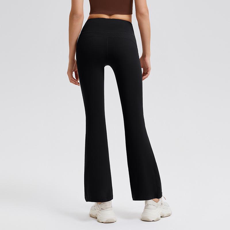 High Waist Fleece-Lined Wide Leg Yoga Pants - Tummy Control, Slimming, Warm for Autumn/Winter
