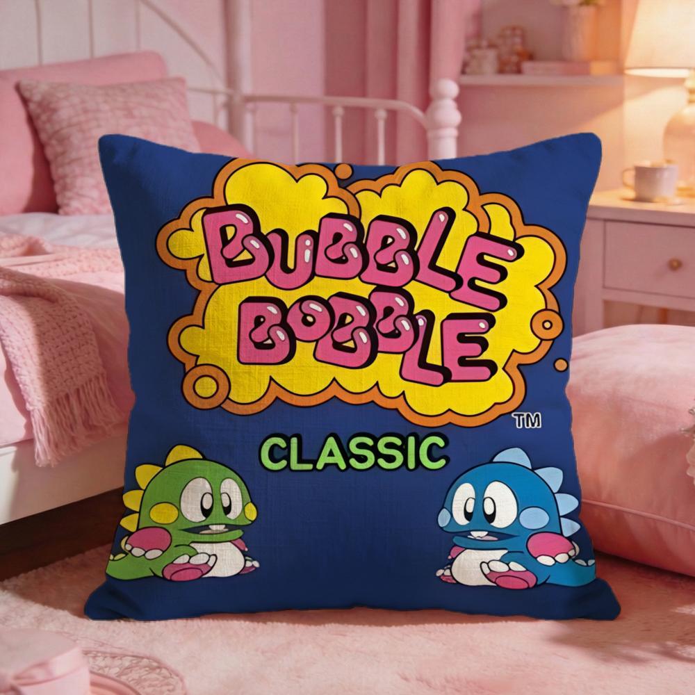 BBubbles Bobbles Game Cute Cushion Cover Premium Comfort Reversible Pillow Cove Two In One Design For Any Room Car Interior