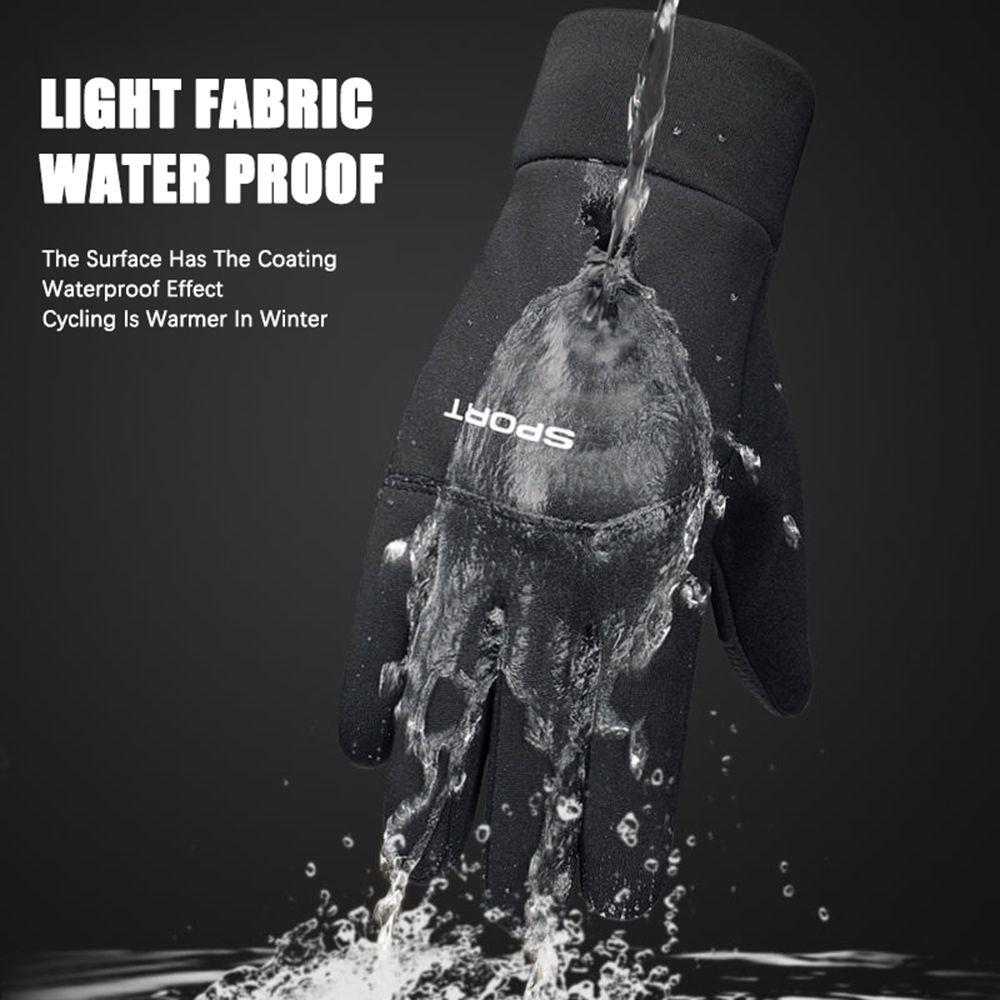 Male Two Finger Out Warm TouchScreen Mittens Cycling Gloves Full Finger Gloves Protective Mittens