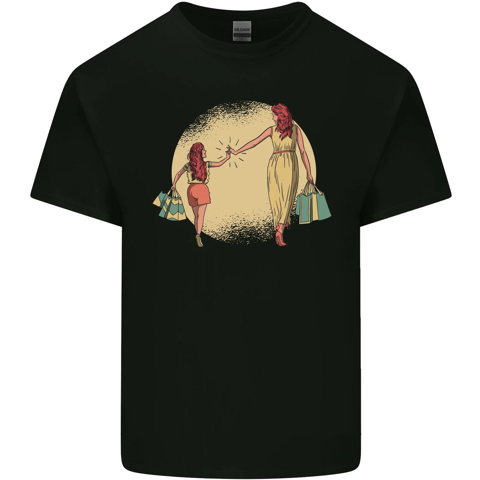 

Mum and Daughter Shopping Kids T-Shirt Childrens M