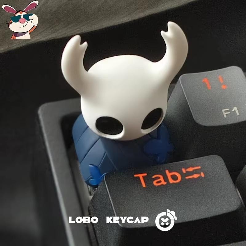 Teclados Hollow Knight Accesorios Tecla Transmisión de Luz Muñeca de Resina Linda Personalizada Decoración de Teclado Mecánico