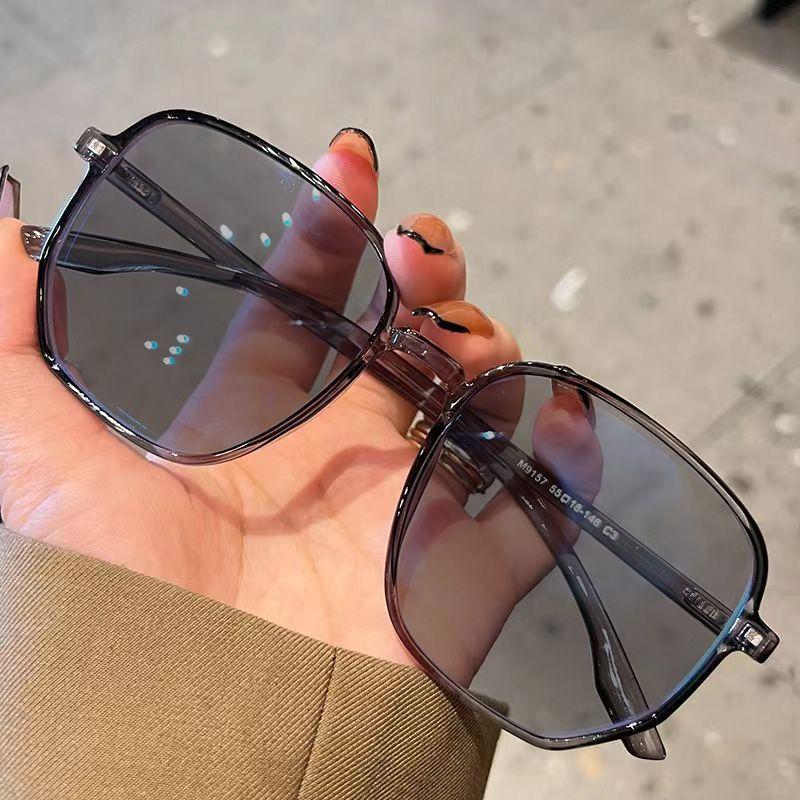 

Женские модные фотохромные очки Дамские очки для близорукости с квадратной оправой, меняющие цвет, Унисекс Солнцезащитные очки для близорукости -3.5