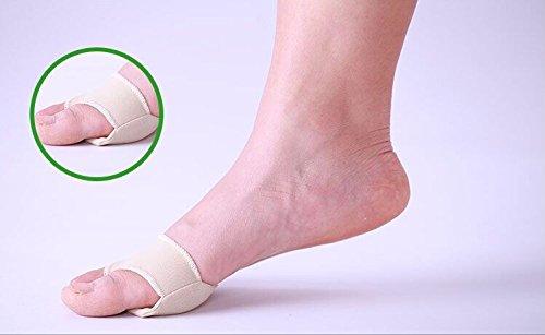 JERN Foot Care Hallux Valgus Toe Protector Gel Sleeve Toe Cushion Toe Braces Sock Metatarsal Strap (L)