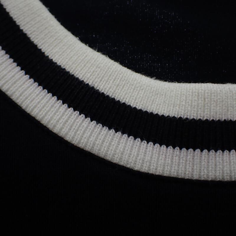 Louis Vuitton XL Short Sleeve T-shirt Black/white Cotton Mens