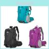 Outdoor Hiking Backpack With Waterproof Nylon And Breathable Design For Men And Women