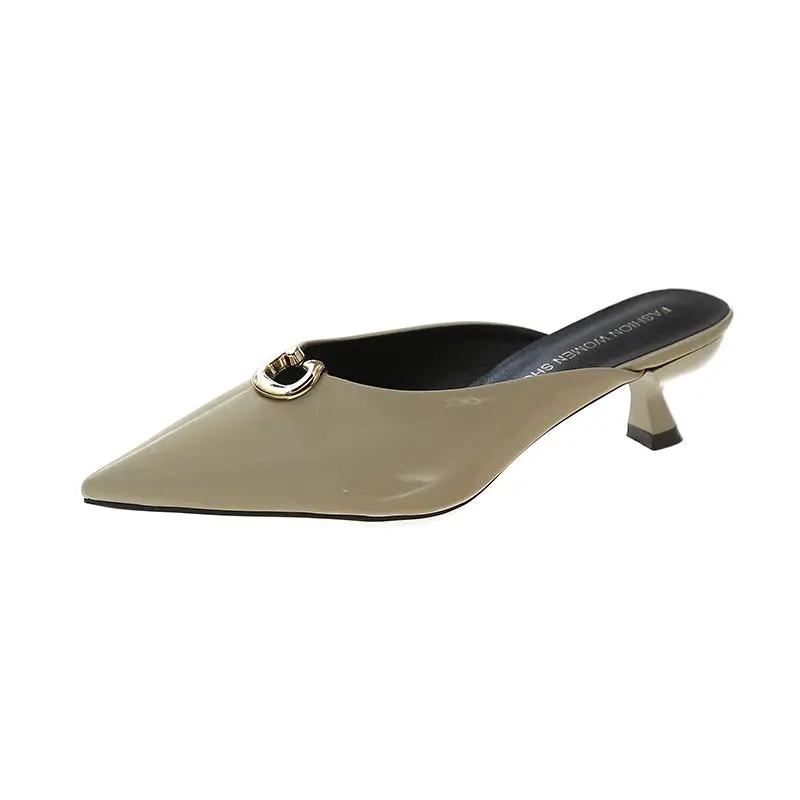 Women's Slippers and Ladies Sandals Pointed Toe Shoes Outside Slides Elegant Fashionable Wholesale Casual New Collection Fashion