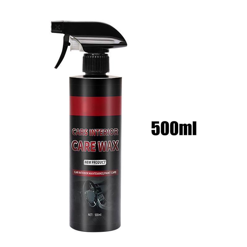 Automotive Interior Polishing Spray 500ml Car Detailing Interior Cleaner Protective Car Leather Spray Washer Fluid