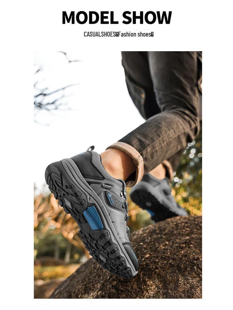 Men's Spring Work & Hiking Shoes - Breathable, Non-slip, Wear-resistant, Safety & Casual Footwear