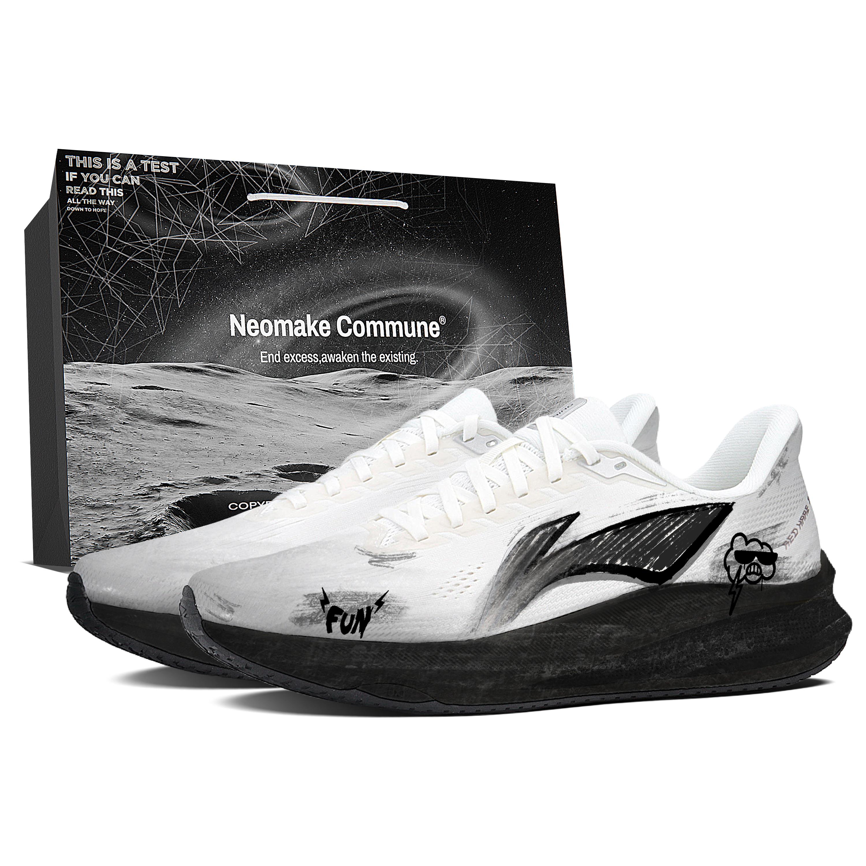 

Li Ning Red Hare 9 Textile Cushioning Breathable Low top Marathon Training Race Running Shoes Men s Black ARPW003-8(Team1761-LD) 43.5