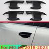 For MG HS 2018- Car Accessories Carbon Fiber Style Door Handle Bowl Cover Cup Cavity Trim Ert Catch Molding Garnish