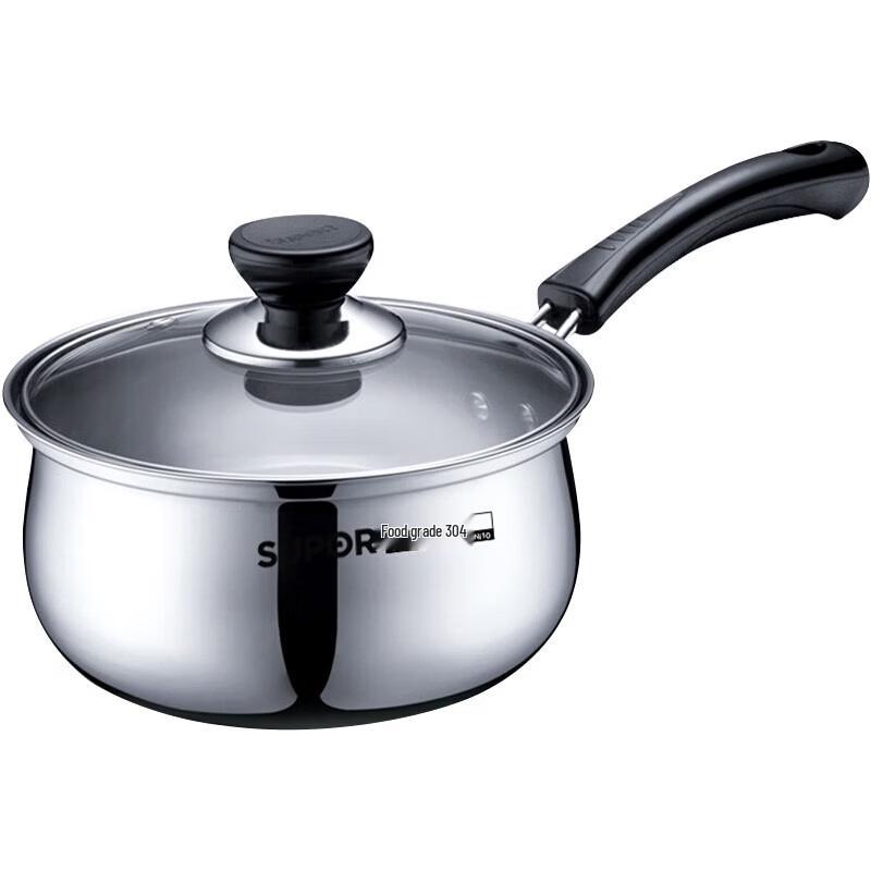 SUPOR 16cm 304 Stainless Steel Anti-Scald Saucepan