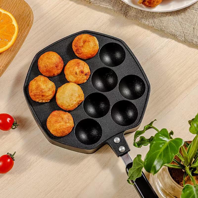 Takoyaki Pan Mold Takoyaki Maker Frying Pan Aluminum Alloy Non-Stick Baking Pan Cooking Pan Suitable For Octopus Ball Pancake Ca