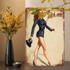 Vintage Girl Metal Sign Poster Retro Wall Art Home Decor Bar Club Man Cave Decoration 20x30cm