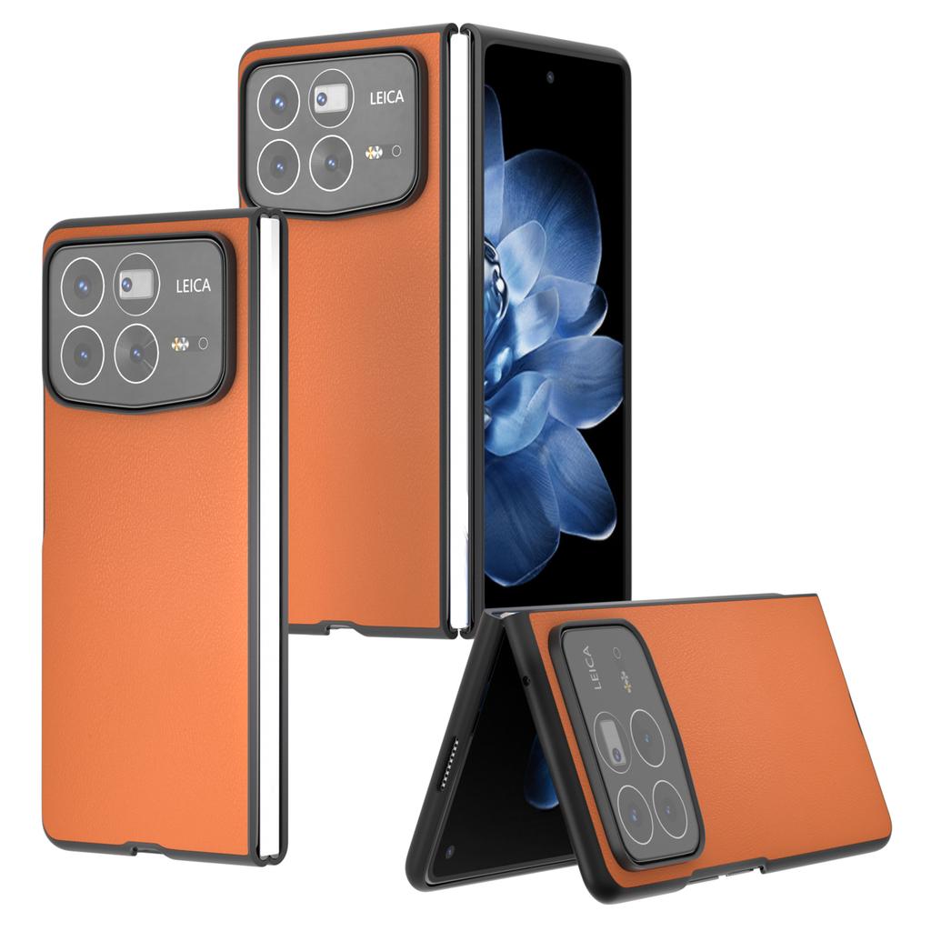 For Xiaomi Mix Fold 4 5G Case PU Leather Coated PC Folding Phone Cover