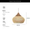 Southeast Asian Wabi-Sabi Rattan Pendant Light for Restaurants, Homestays, Tea Rooms, and Zen Spaces - Vintage Handmade Woven Design