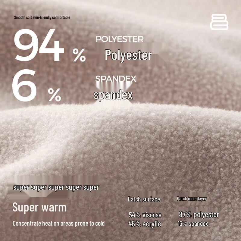 Heilan Home Women's Fleece Thermal Underwear Set with Ginger Heat Patches