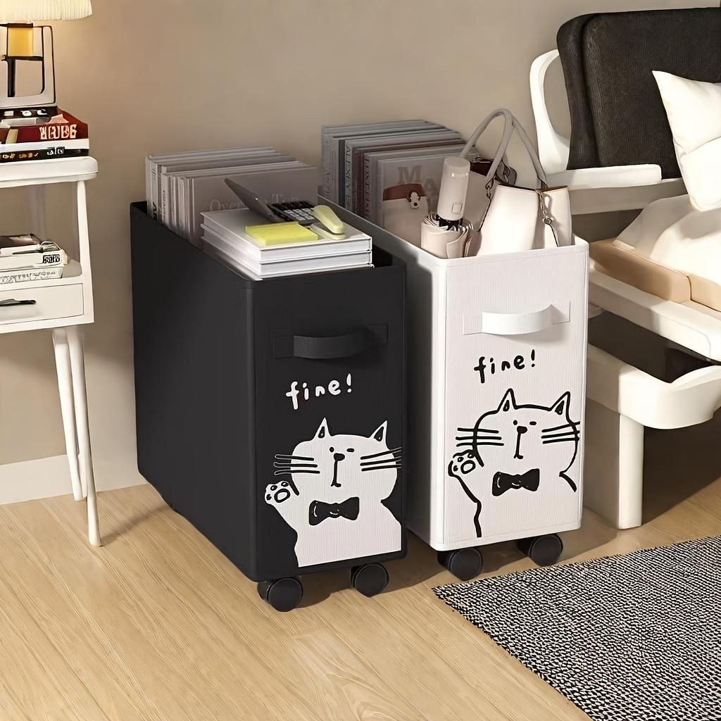 Office Moving Trolley with Wheels-Under-Desk Storage for Dorms,Perfect for Storing Books and Small Items,Office Supplies and Accessories,Shelf Basket