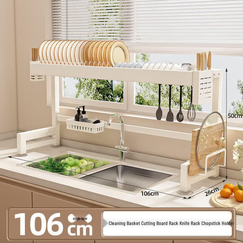 Qiwei Countertop Kitchen Sink Dish Drying Rack