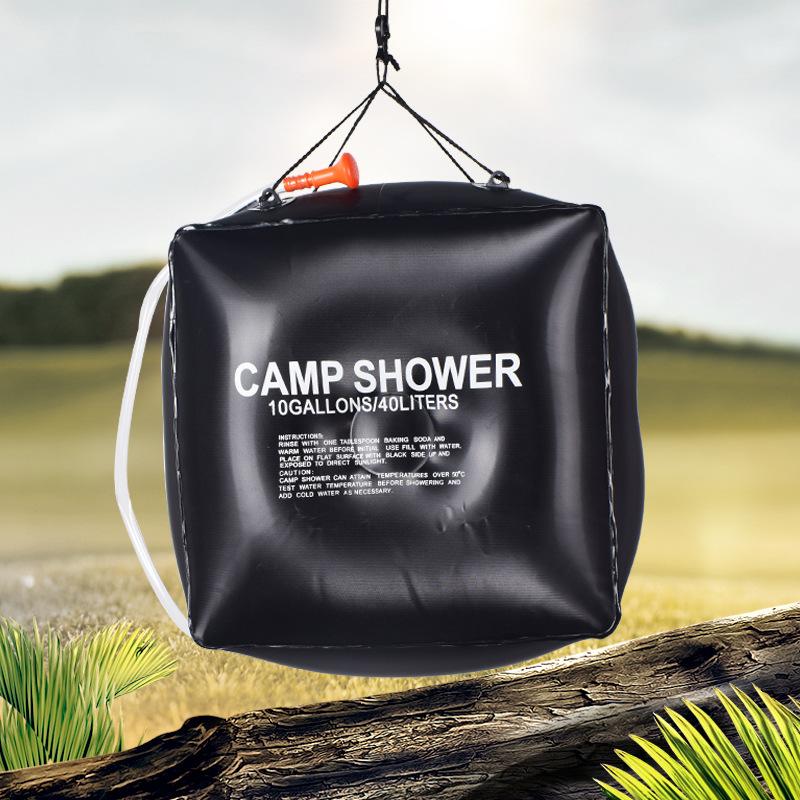 40L Camping Travel Hiking Climbing PVC Foldable Water Storage Bladder Energy Heated Hanging Solar Camp Shower Bag