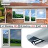 Folie de intimitate pentru ferestre unidirecțională, control al căldurii, PET, blocare UV 99%, folie de protecție solară pentru ferestre, pentru biroul de acasă
