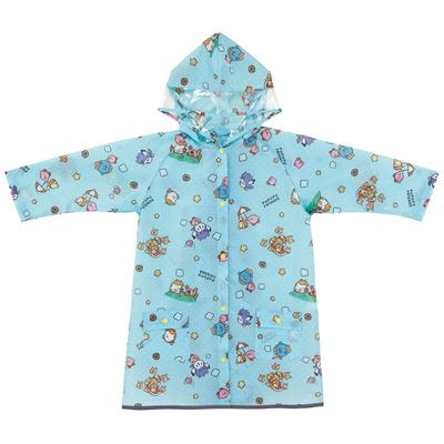 Rain Poncho for Raincoat That Can Be Carried with a School Kirby Suitable for Heights Children, Ryuk, Bag, Friends, 110-125cm, RACO1M-A