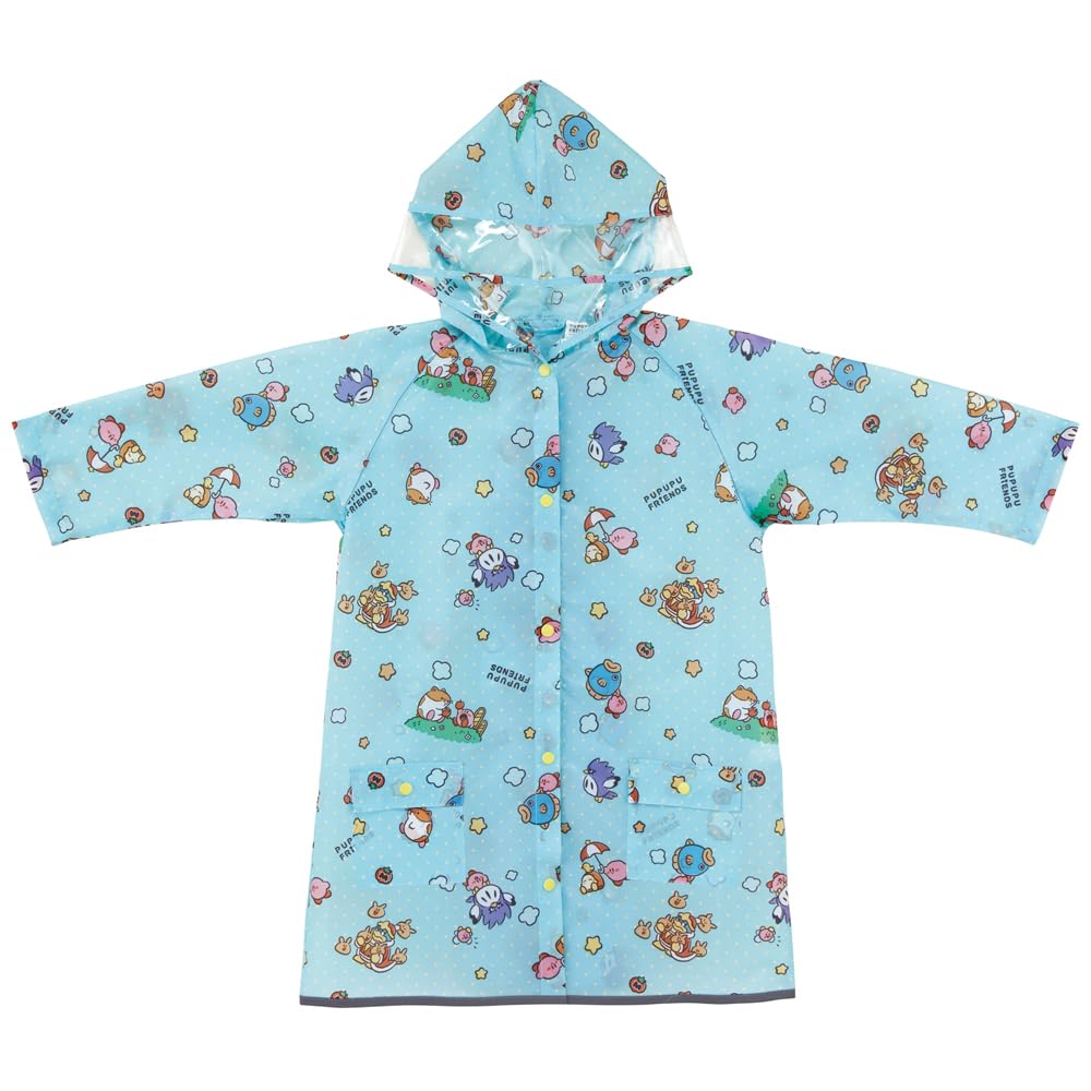Skater Rain Poncho for Children, Ryuk, Fits School Backpacks, Kirby and Friends, Suitable for Children 110-125cm Tall (RACO1M-A)