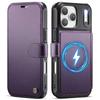 Magnetic Wallet Case for iPhone 17 16 15 14 13 12 Pro Max, PU Leather Flip Cover, RFID Card Holder, Stand, Slim Shockproof Case