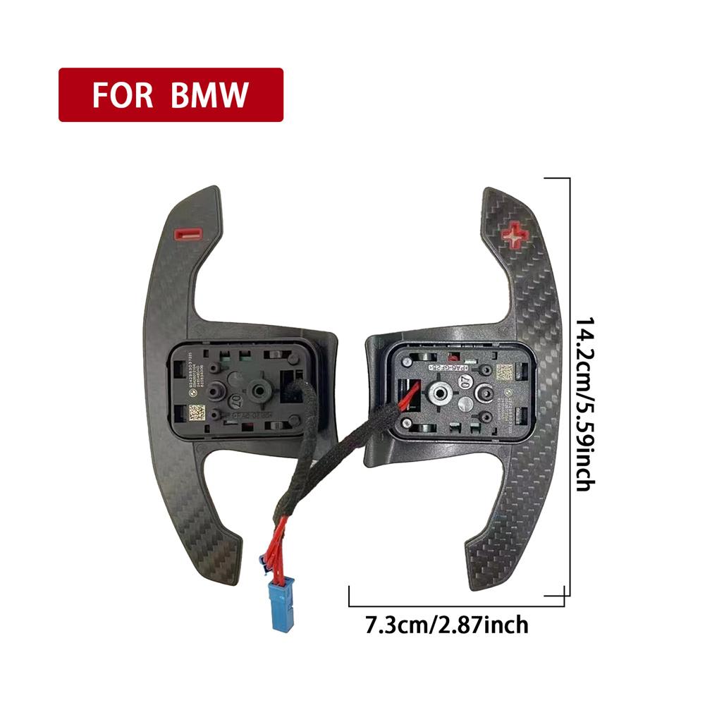 Carbon Fiber Steering Wheel Paddle Shifter Extension For BMW G20 G30 G32 G01 G02